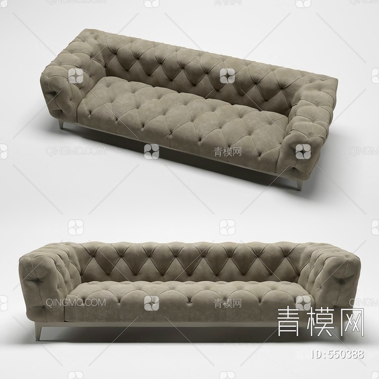 多人沙发3D模型下载【ID:550388】