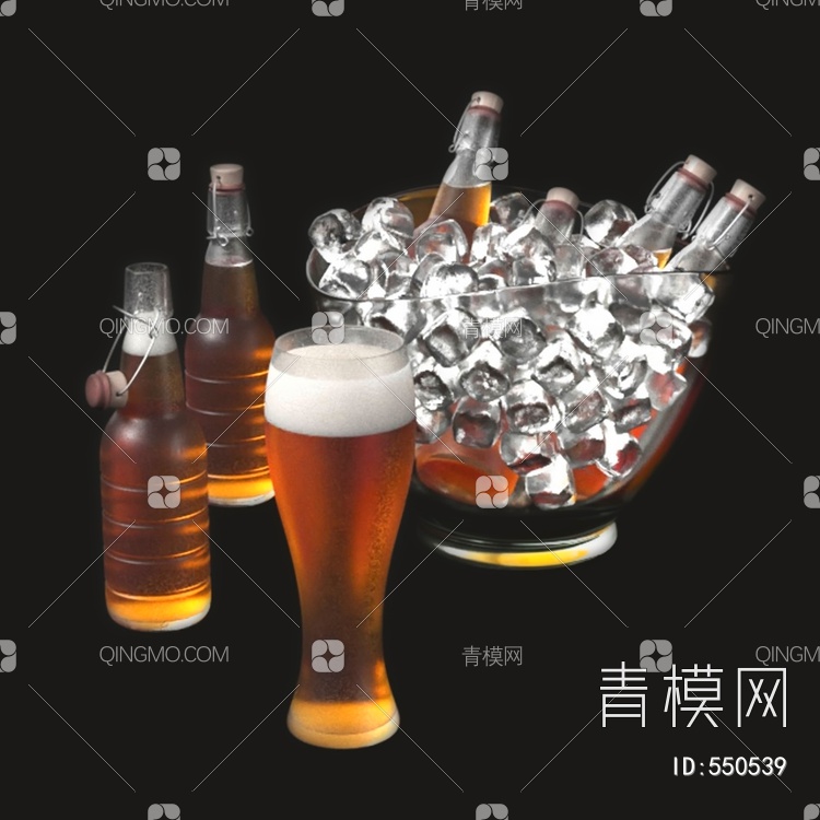 啤酒3D模型下载【ID:550539】