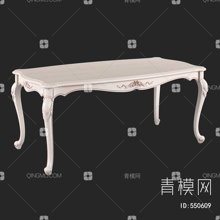 餐桌单体3D模型下载【ID:550609】