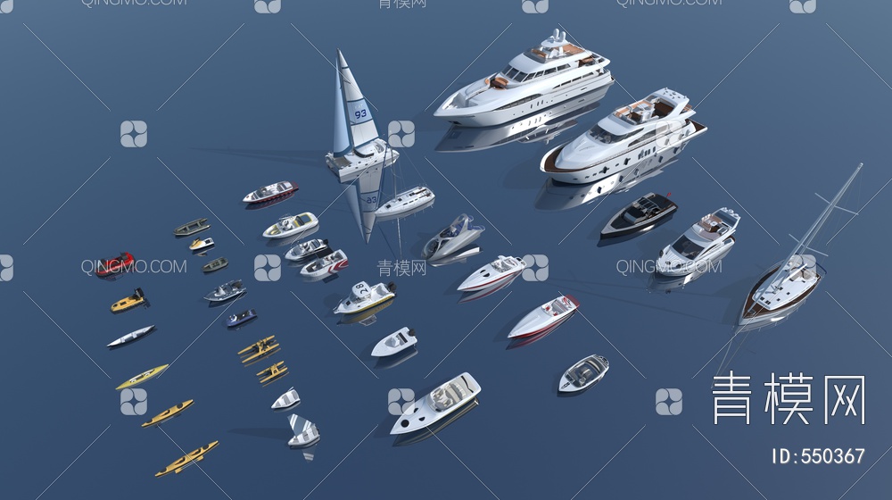船3D模型下载【ID:550367】