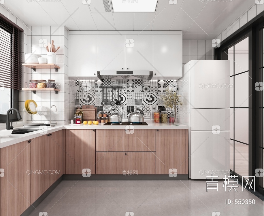 家居厨房3D模型下载【ID:550350】