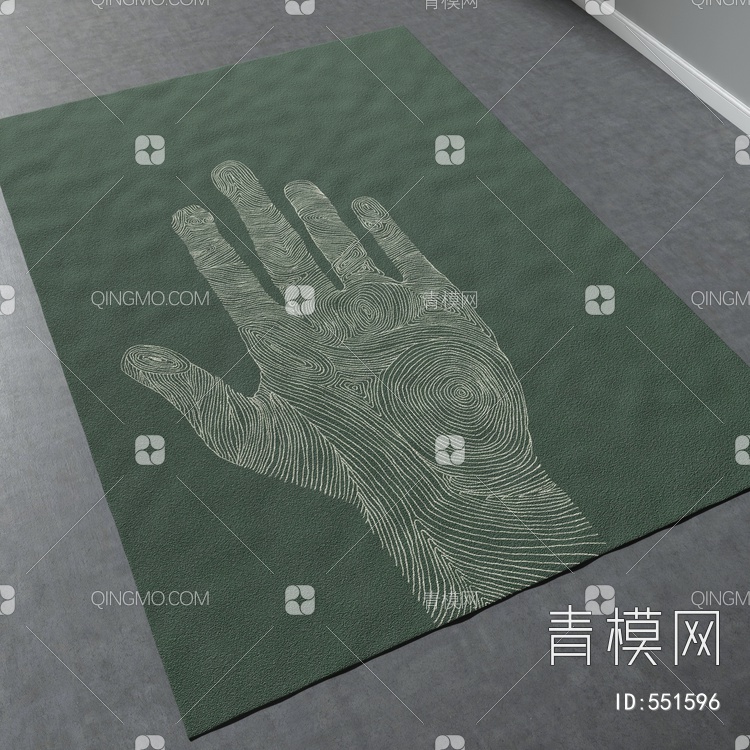 方形地毯vary材质下载【ID:551596】