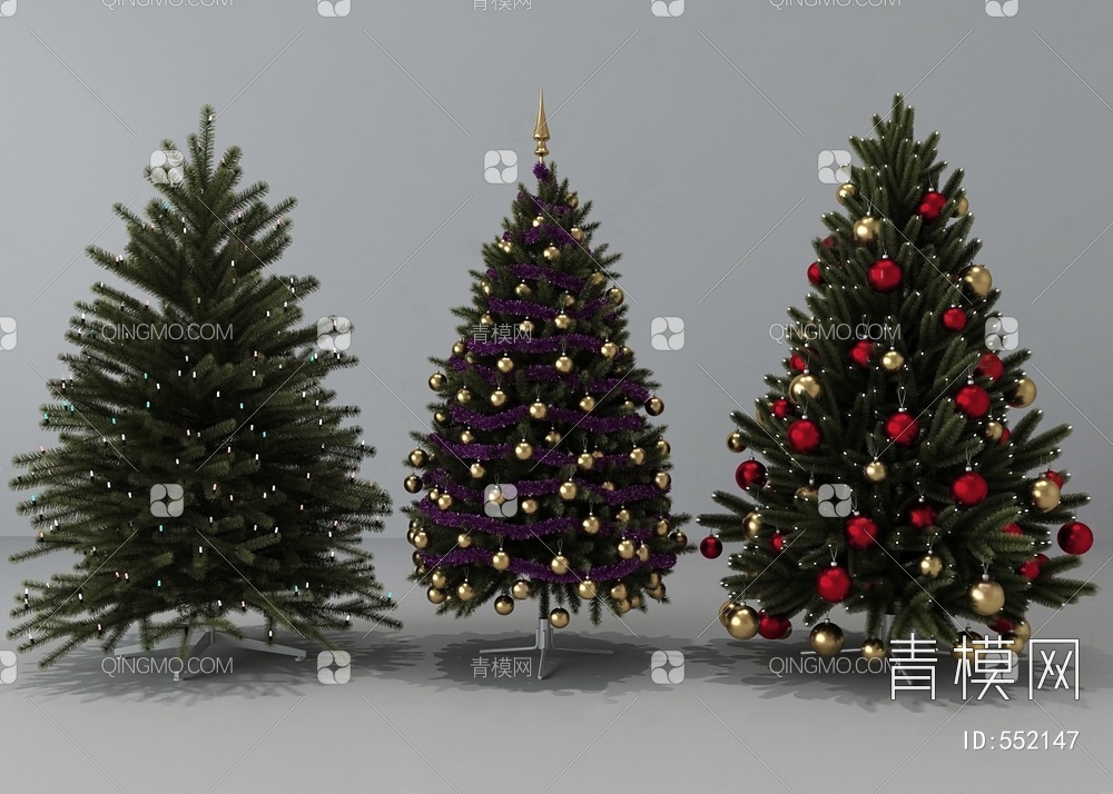 圣诞树3D模型下载【ID:552147】