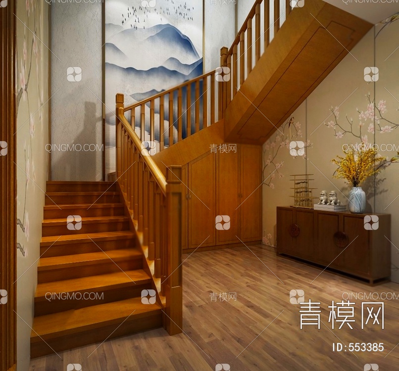楼梯3D模型下载【ID:553385】