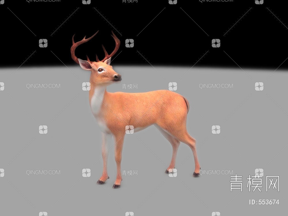 鹿3D模型下载【ID:553674】