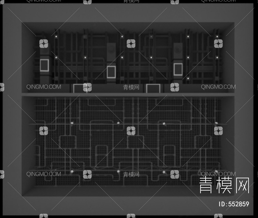 吊顶3D模型下载【ID:552859】