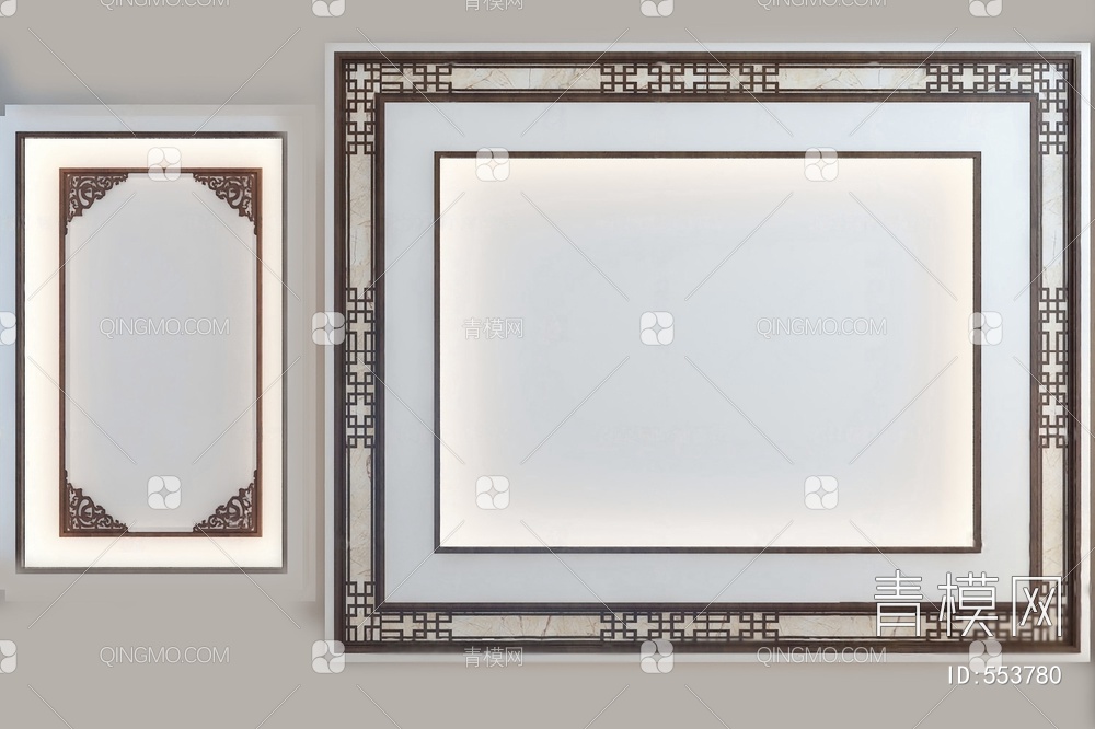 吊顶3D模型下载【ID:553780】