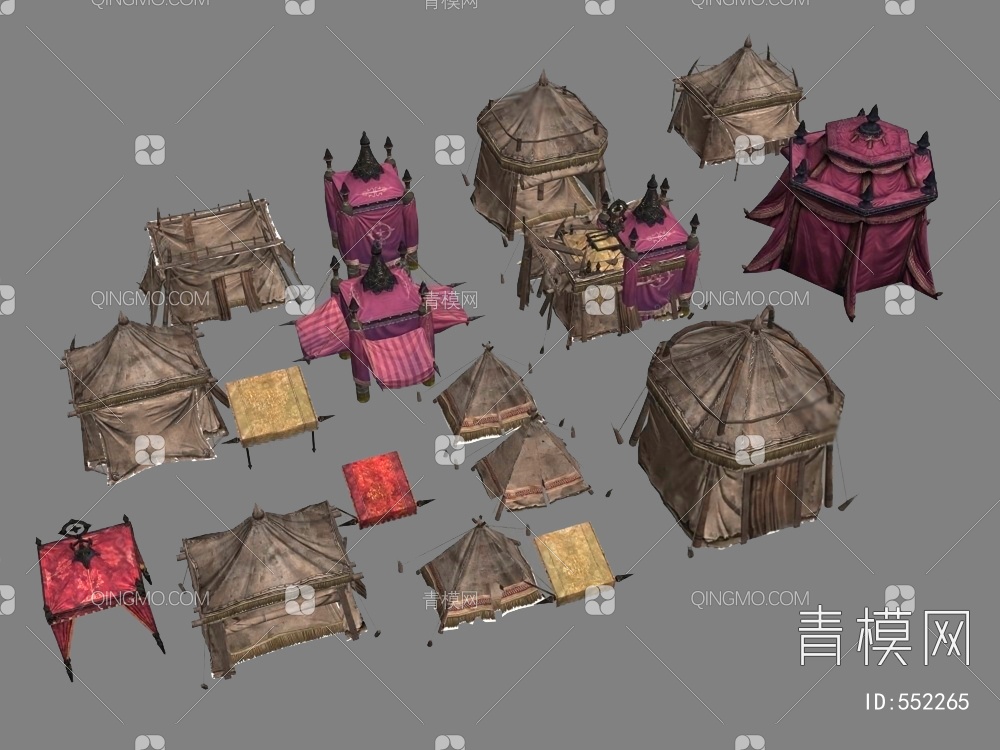 帐篷3D模型下载【ID:552265】