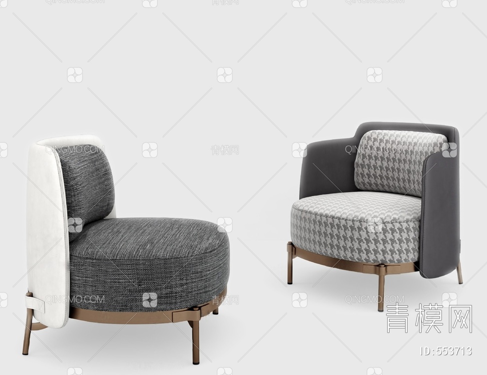单人沙发3D模型下载【ID:553713】