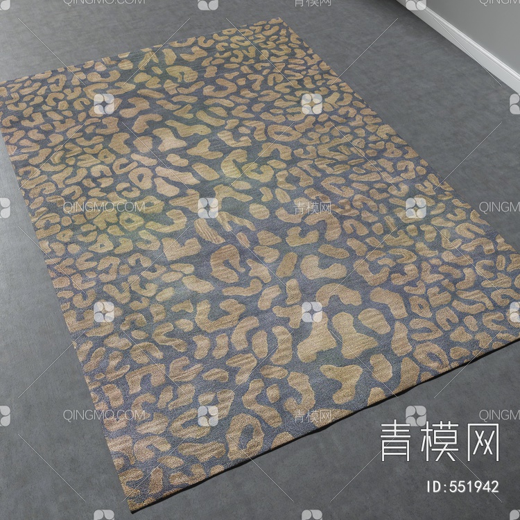 方形地毯vary材质下载【ID:551942】
