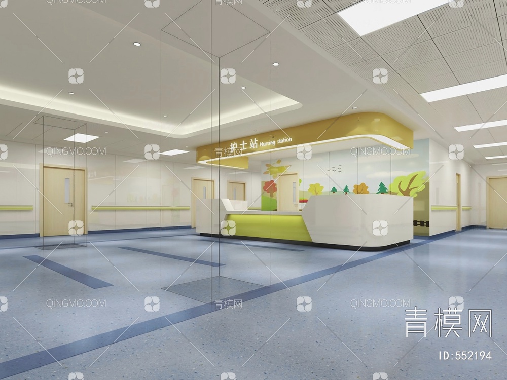护士站3D模型下载【ID:552194】