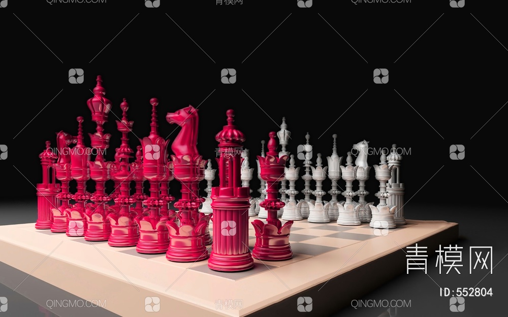 国际象棋3D模型下载【ID:552804】