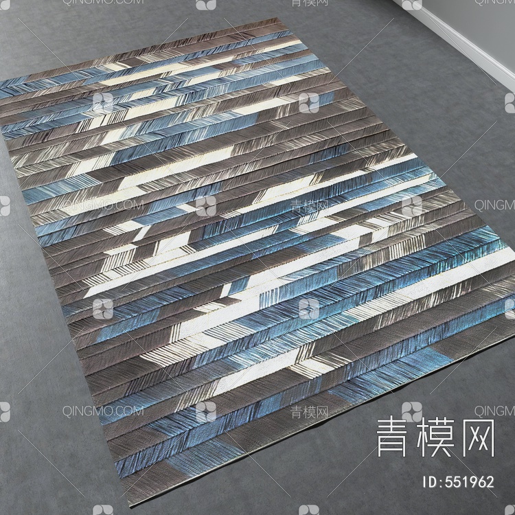 方形地毯vary材质下载【ID:551962】