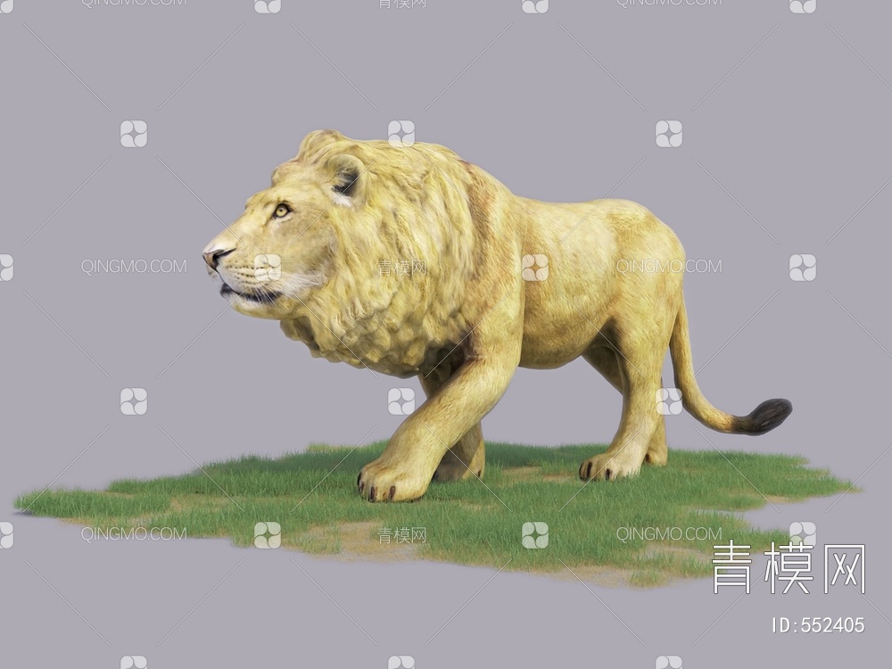 狮子3D模型下载【ID:552405】