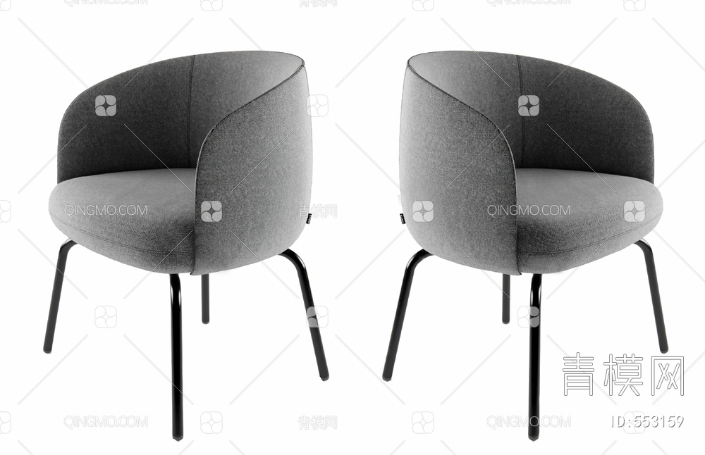 沙发椅3D模型下载【ID:553159】