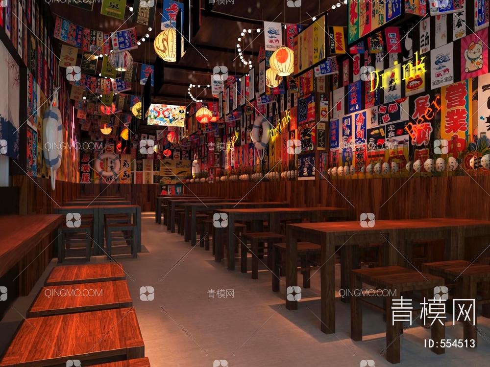 餐厅3D模型下载【ID:554513】