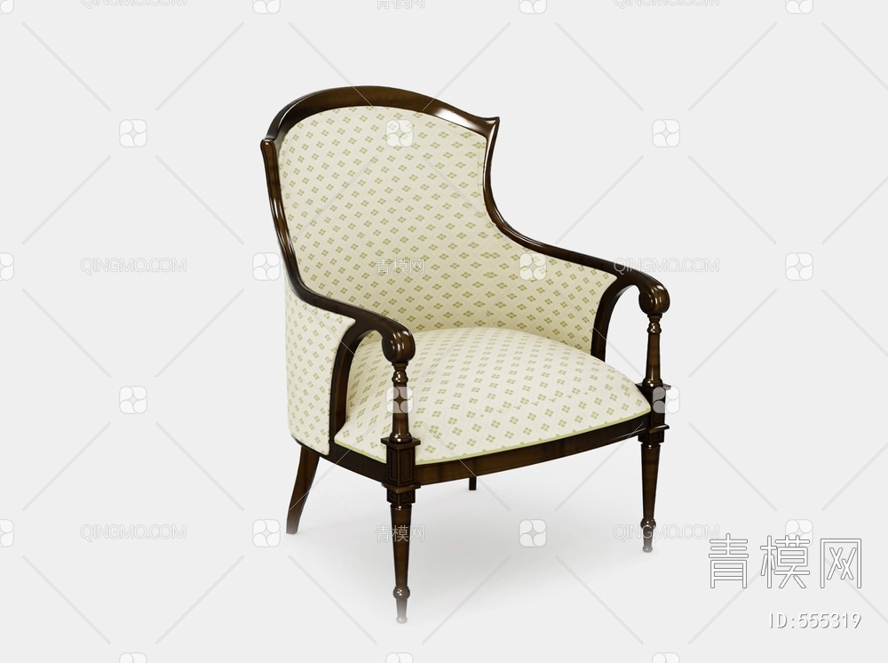 沙发椅3D模型下载【ID:555319】