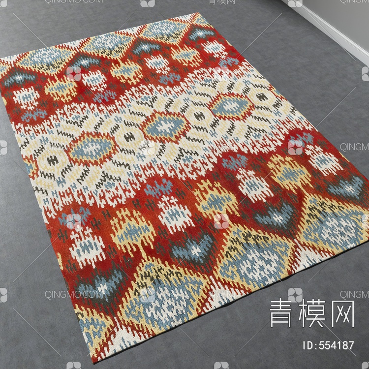 方形地毯vary材质下载【ID:554187】