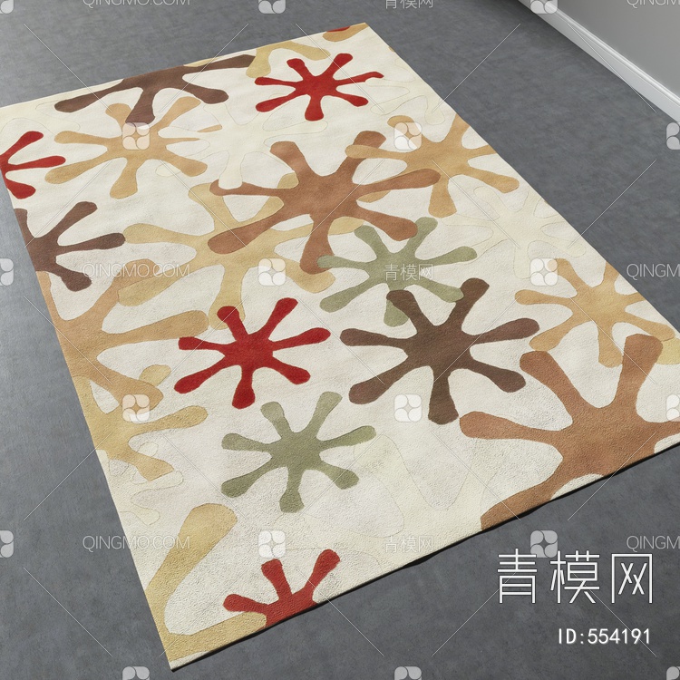 方形地毯vary材质下载【ID:554191】