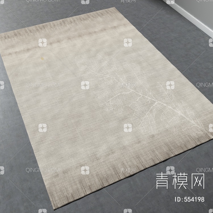 方形地毯vary材质下载【ID:554198】