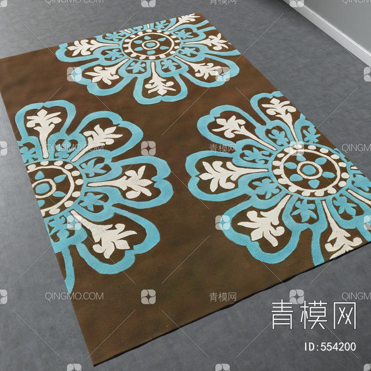方形地毯vary材质下载【ID:554200】