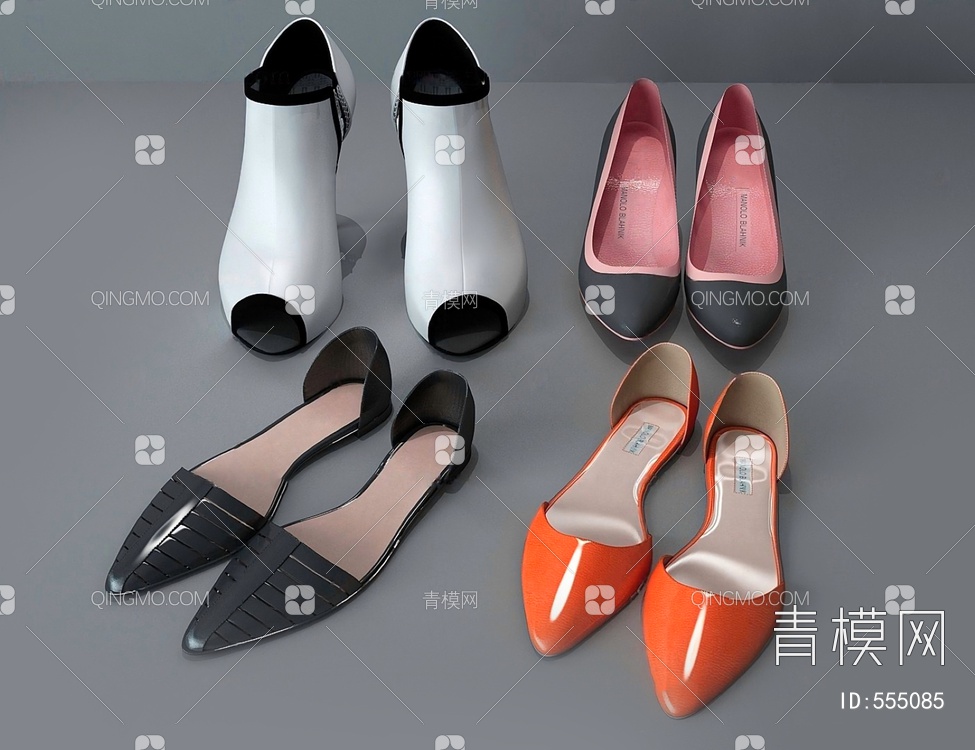 鞋子3D模型下载【ID:555085】