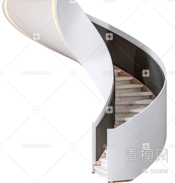 旋转楼梯3D模型下载【ID:556204】