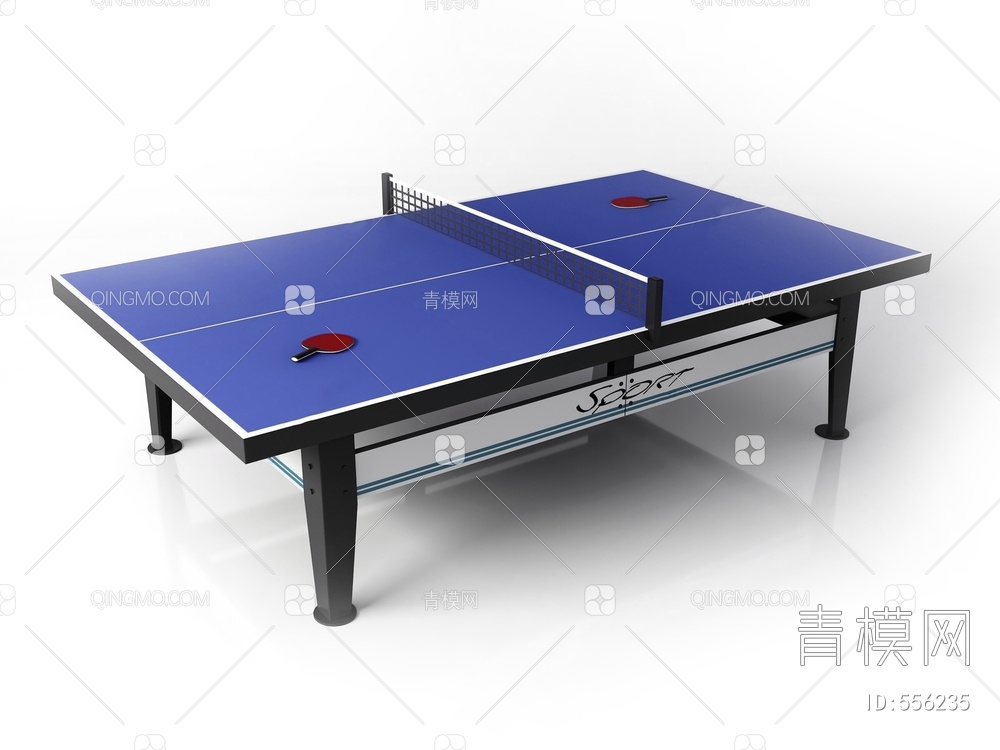 乒乓球桌3D模型下载【ID:556235】
