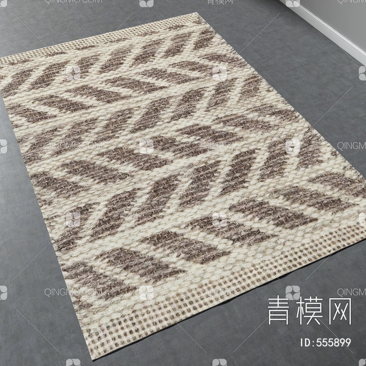 方形地毯vary材质下载【ID:555899】