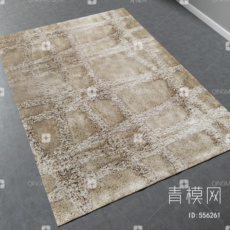 方形地毯vary材质下载【ID:556261】
