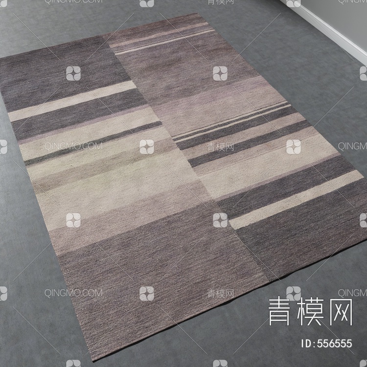 方形地毯vary材质下载【ID:556555】