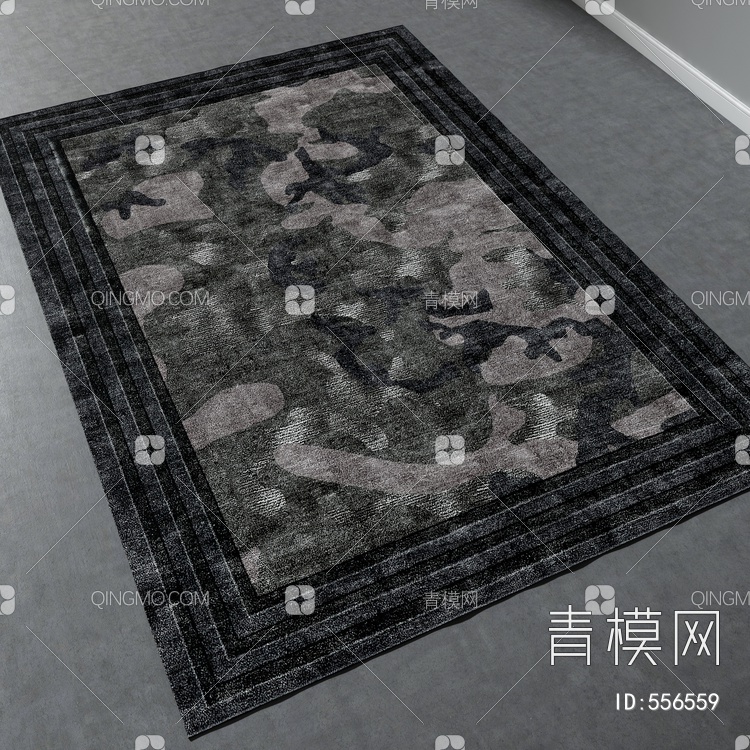 方形地毯vary材质下载【ID:556559】