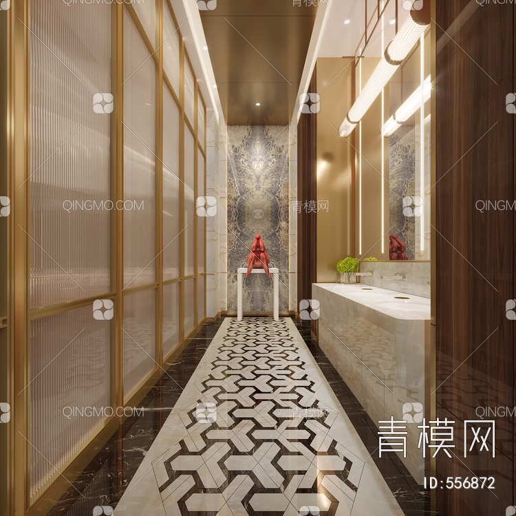 酒店卫生间3D模型下载【ID:556872】