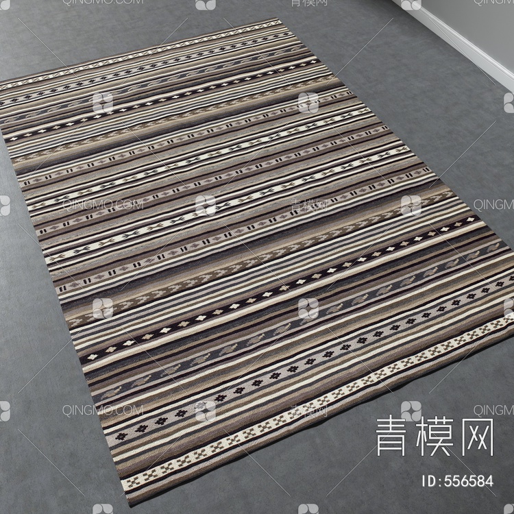 方形地毯vary材质下载【ID:556584】