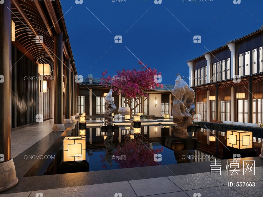 庭院3D模型下载【ID:557663】