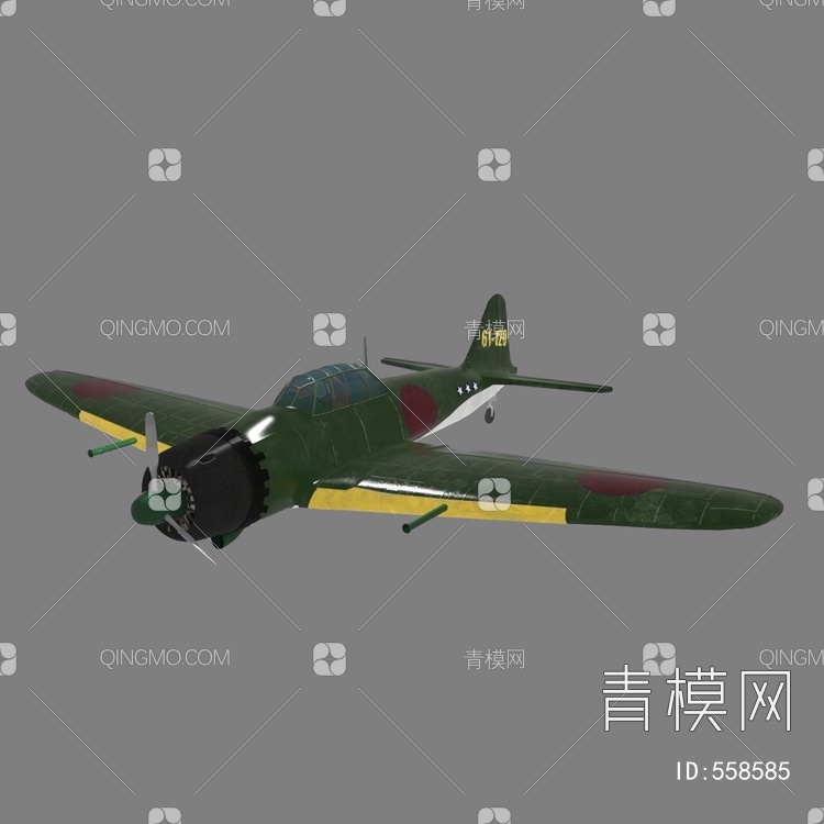 战斗机3D模型下载【ID:558585】