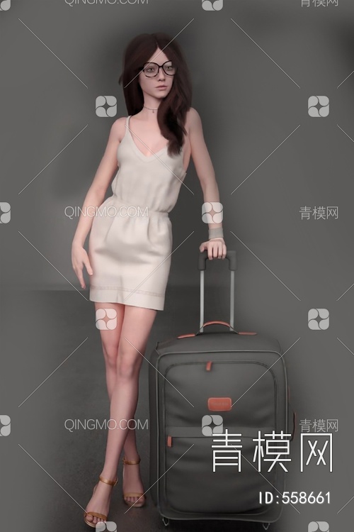 女人3D模型下载【ID:558661】