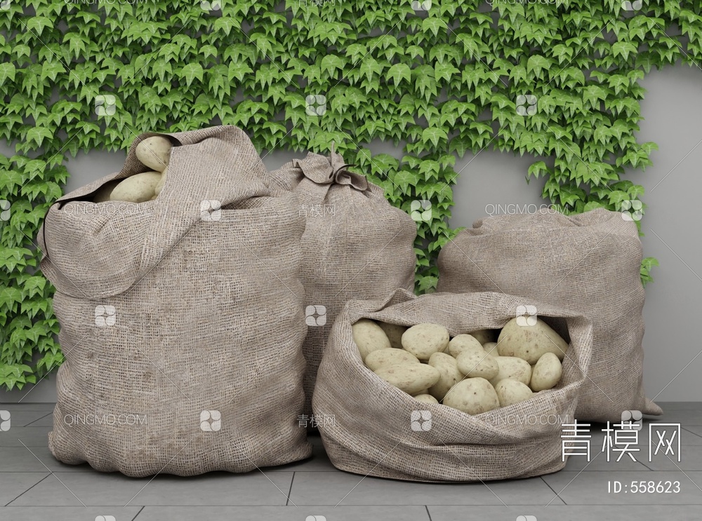 马铃薯3D模型下载【ID:558623】