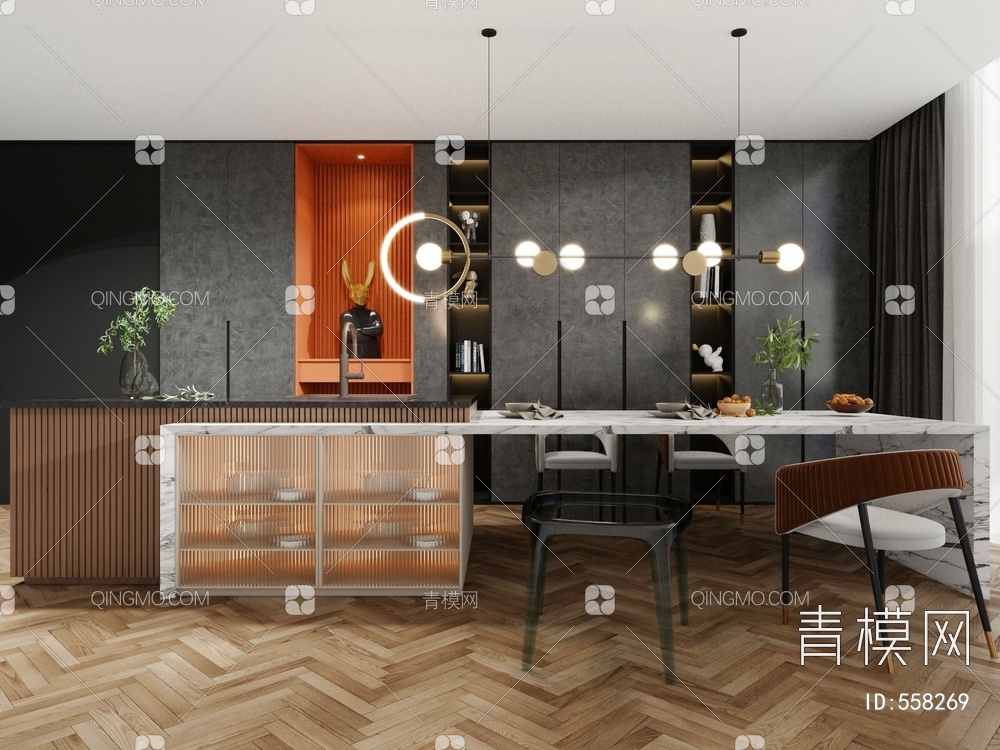 家居吧台3D模型下载【ID:558269】