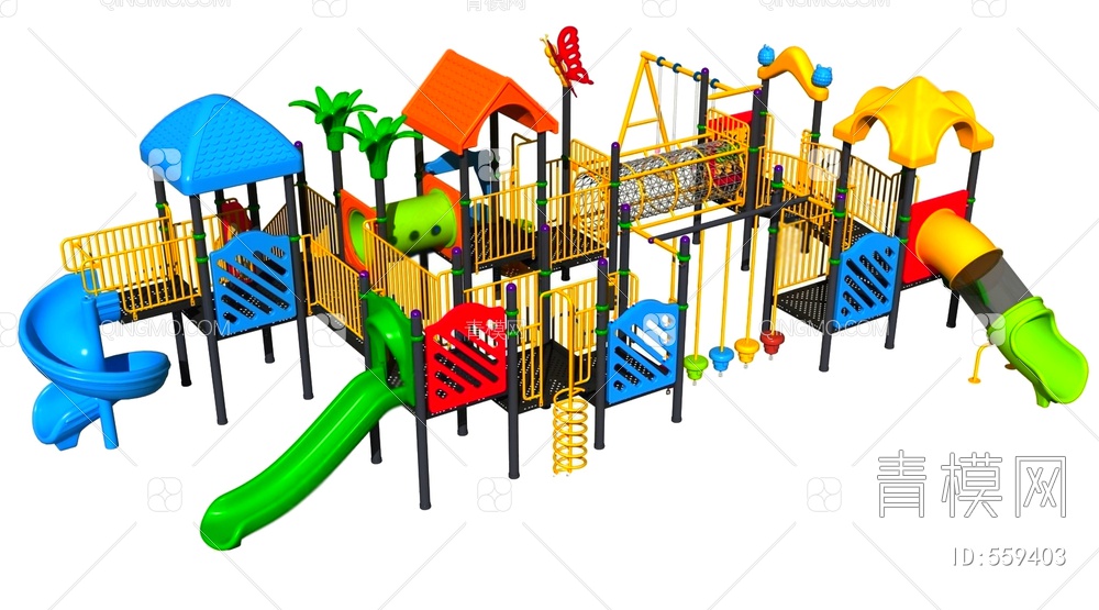 儿童滑梯3D模型下载【ID:559403】