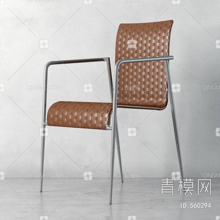 藤编椅子3D模型下载【ID:560294】