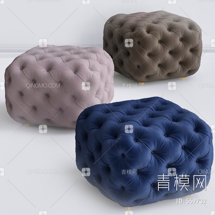 沙发凳3D模型下载【ID:559732】