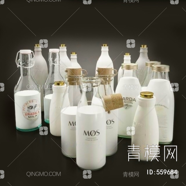 牛奶3D模型下载【ID:559684】