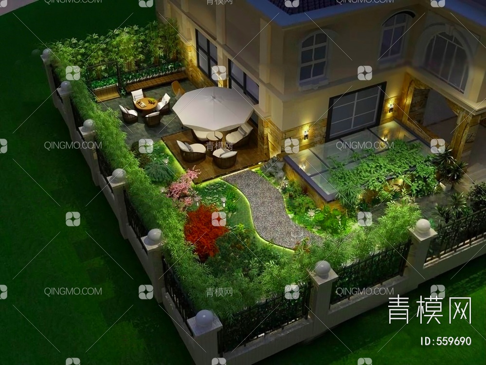 庭院3D模型下载【ID:559690】