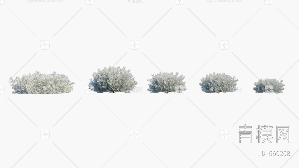 灌木植物3D模型下载【ID:560258】