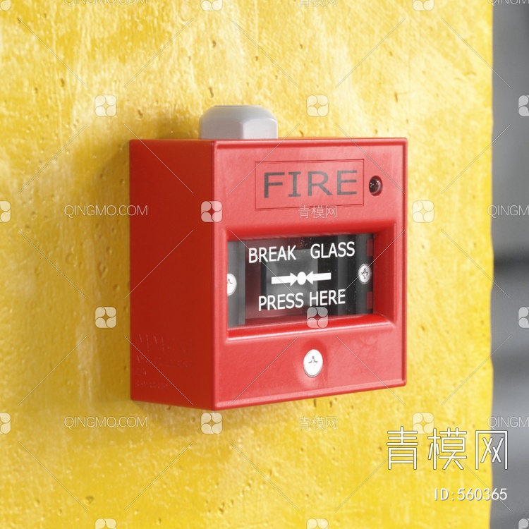 消防器材 消防报警器 火情报警器3D模型下载【ID:560365】