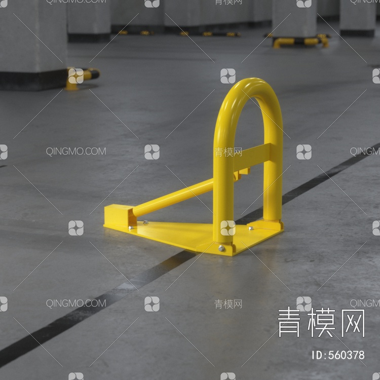 停车位地锁3D模型下载【ID:560378】