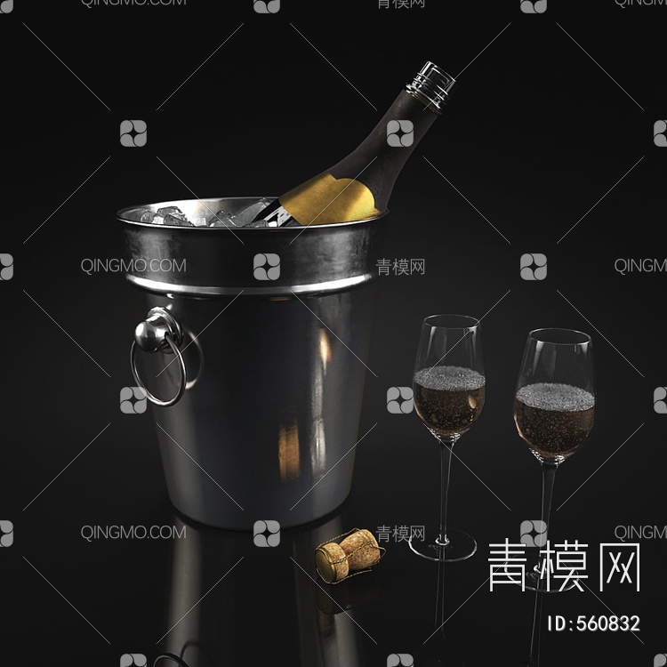 酒桶3D模型下载【ID:560832】