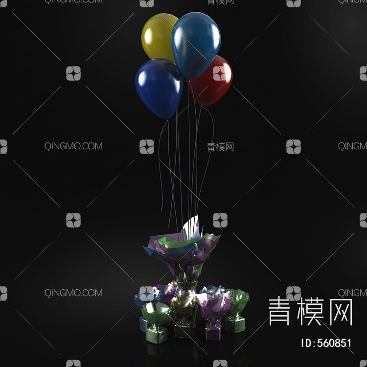 气球3D模型下载【ID:560851】