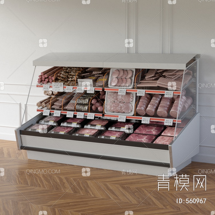 食品展示柜3D模型下载【ID:560967】